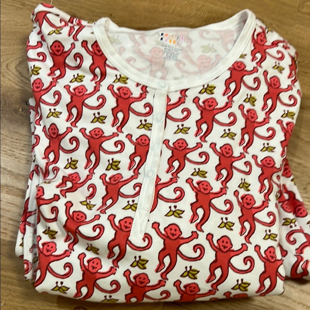 Roller Rabbit Red and White Pajamas